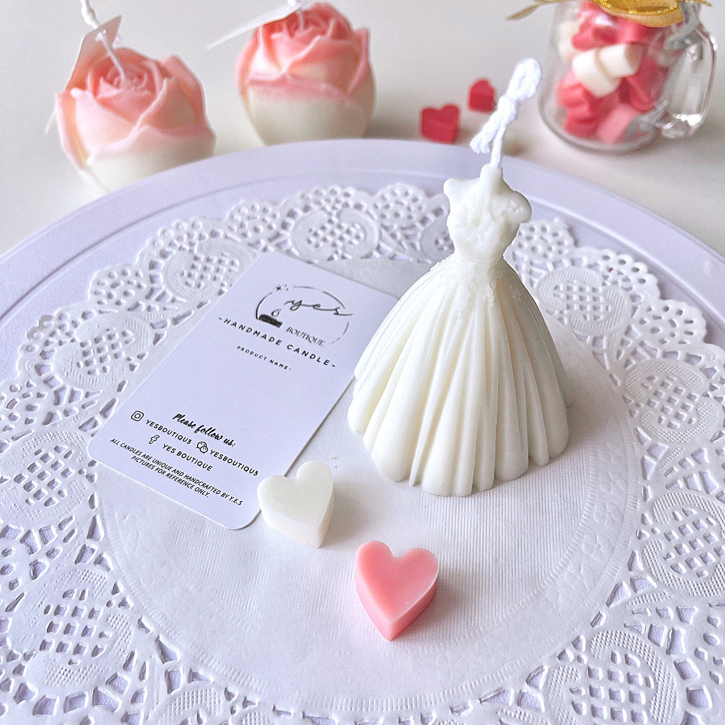 Wedding Dress Candles