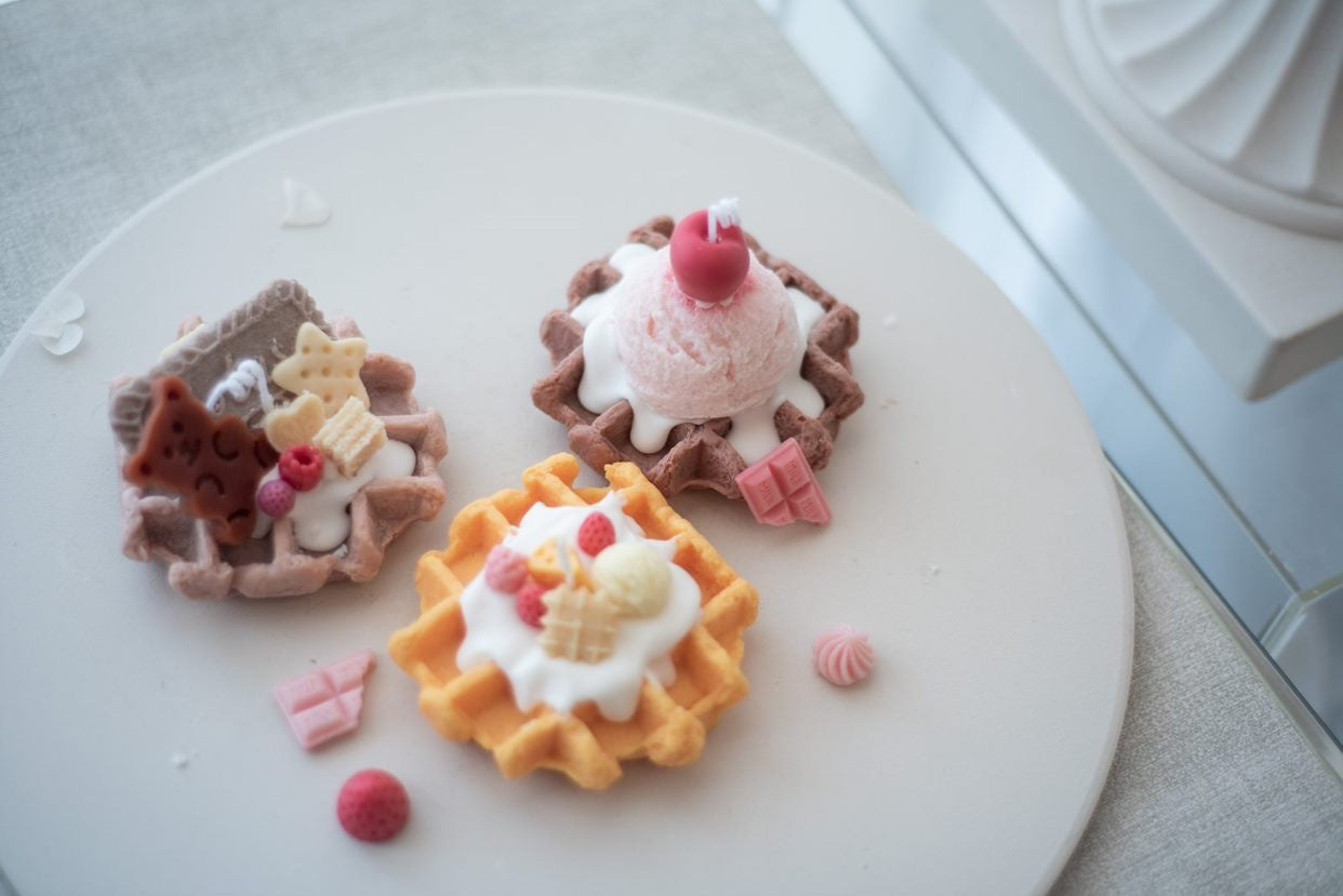 Cherry Top Croffle Candles