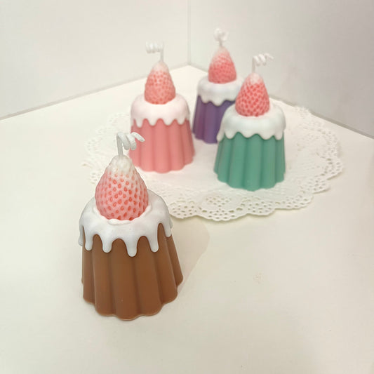 Strawberry Canele Candles