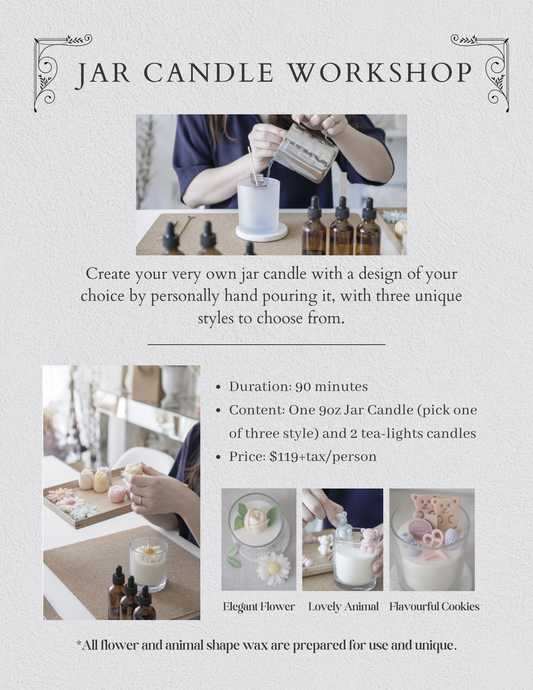 Candle Workshop Online Booking-Jar Candle Workshop