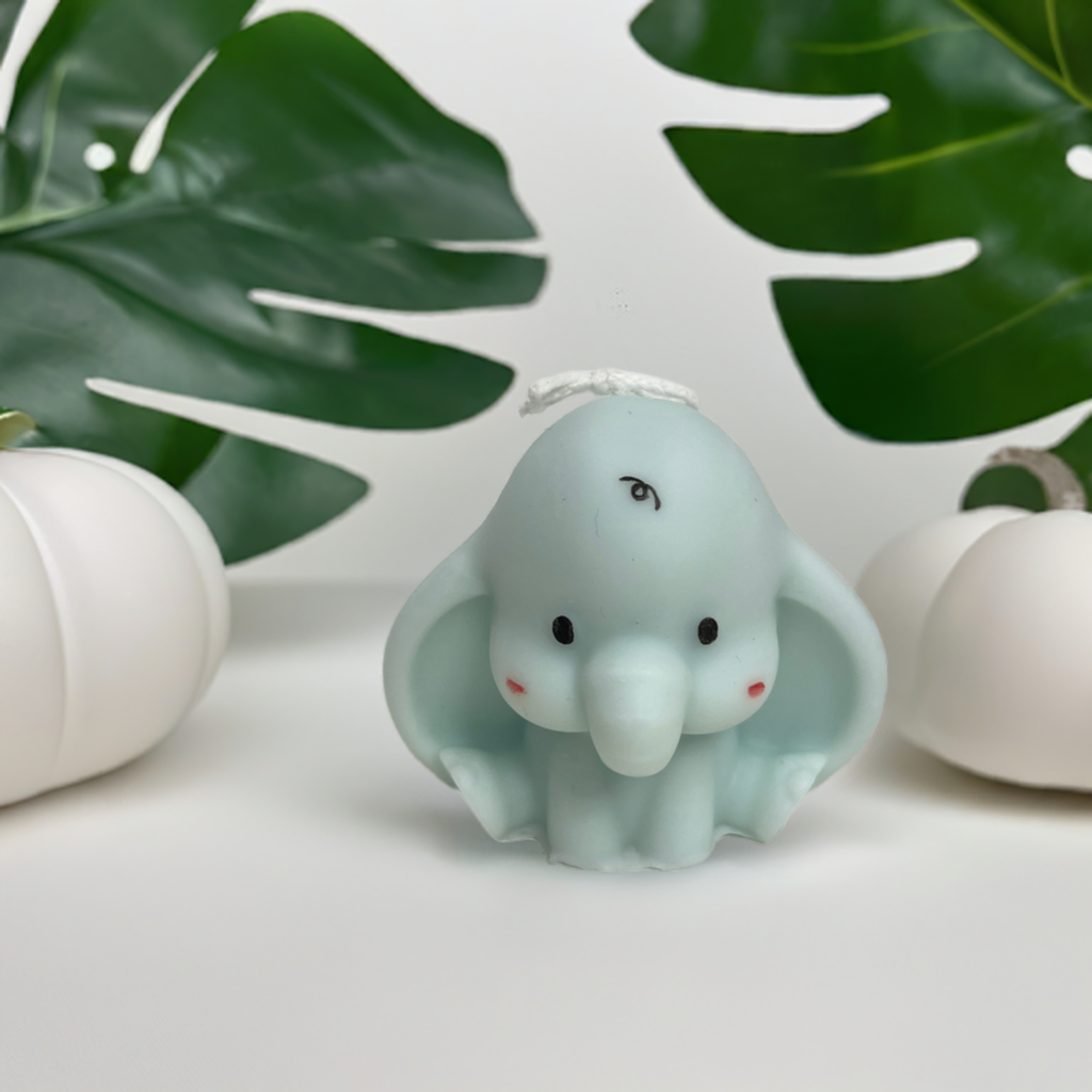 Momi (Sea Green) Elephant Candle 