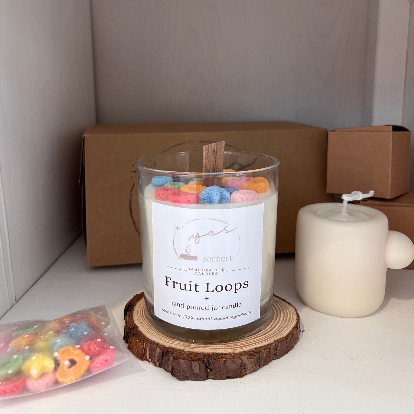 Fruit Loops Jar Candles